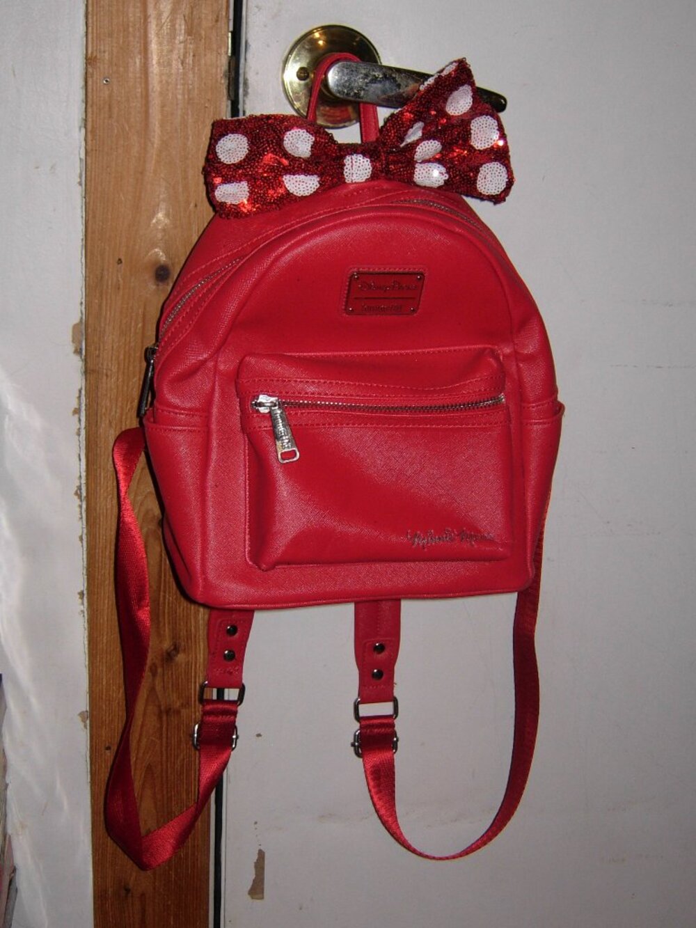 Loungefly Disney Parks Red Minnie Mouse Mini Backpack